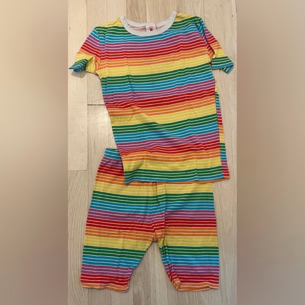 Target PJ’s 2 Pairs Unisex Boys / Girls Stars and Rainbow PJ’s Sz 12 100% Cotton - Picture 3 of 6